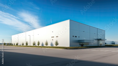 storage large warehouse building illustration logistics distribution, inventory facility, commercial space storage large warehouse building