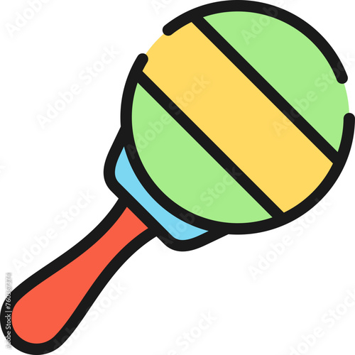 Maracas line icon