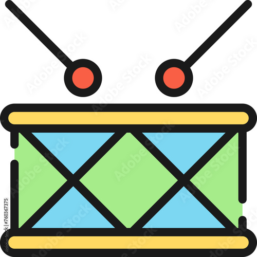 Drum line icon