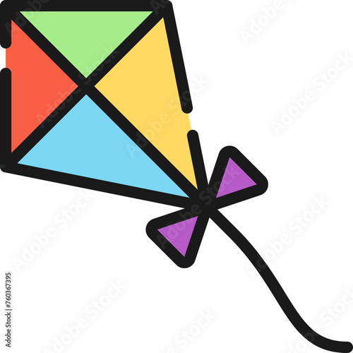 Kite line icon
