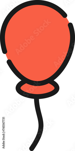 Balloon line icon