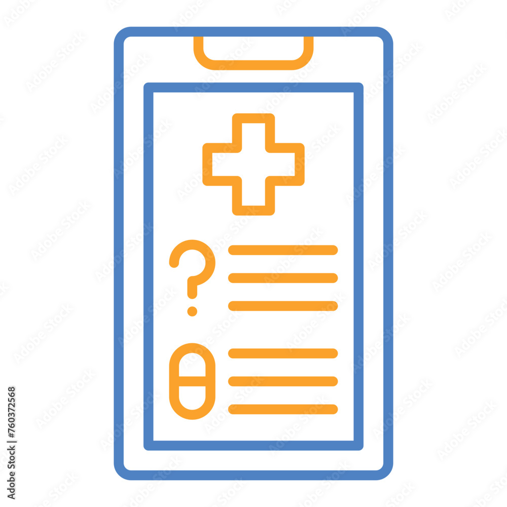 Fototapeta premium Health app Icon