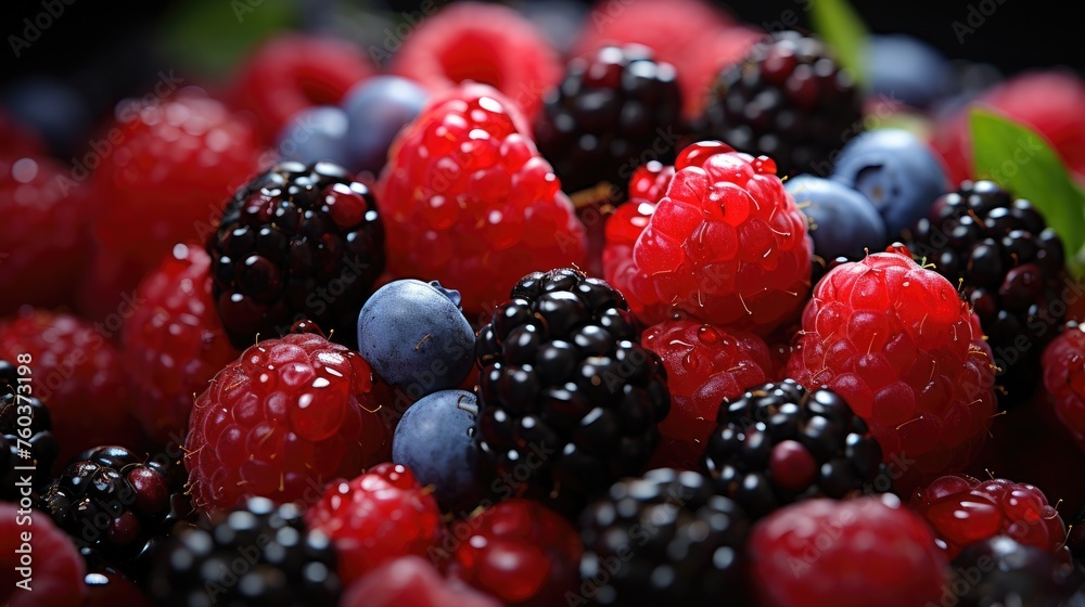 blackberry and raspberry blackberry and raspberry