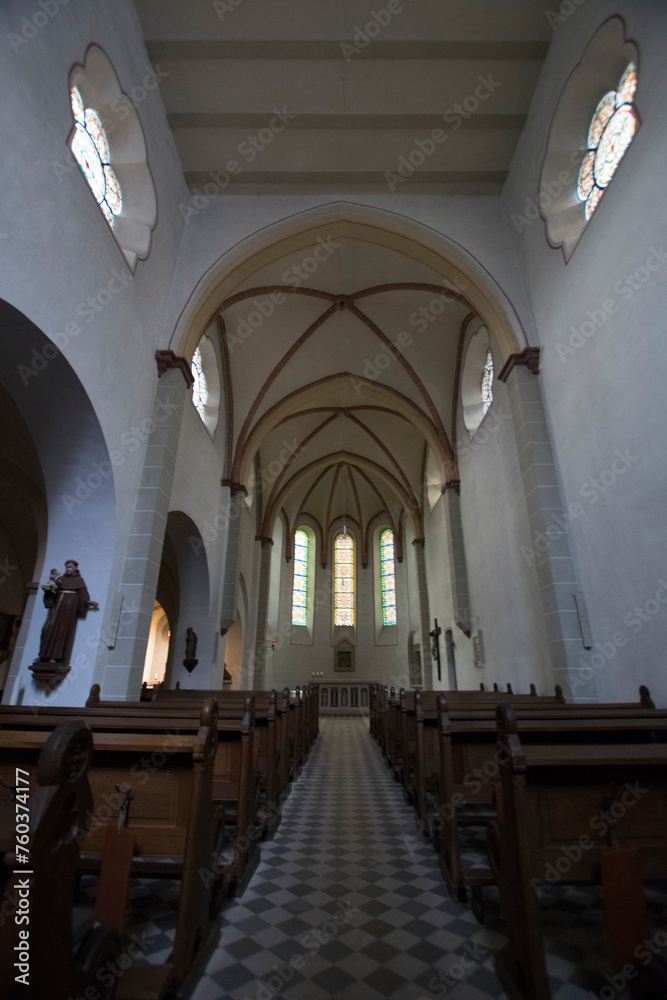 Inneres der Kirche des ehem. Klosters Seligenthal bei Siegburg