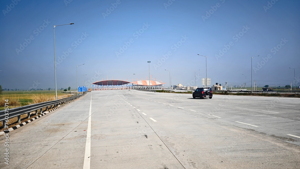 Fototapeta premium Toll plaza, Delhi-Mumbai Express way