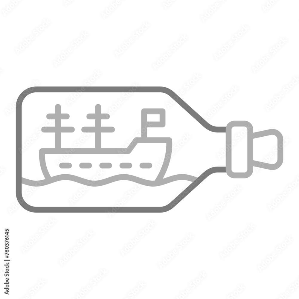 Ship In Bottle Icon Ship In Bottle Icon