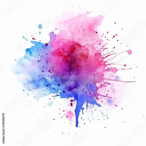 Ethereal watercolor mist of purples and pinks  as if capturing the essence of a cosmic nebula.