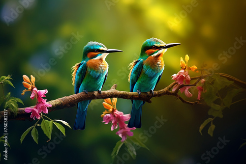 beautiful birds that perch on trees