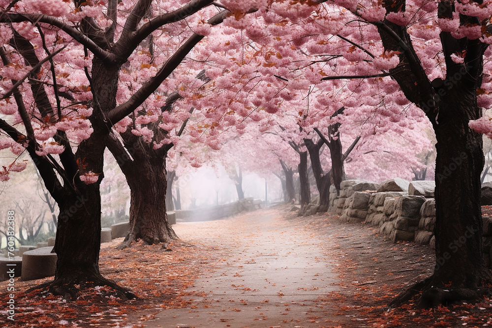 cherry blossoms in fall
