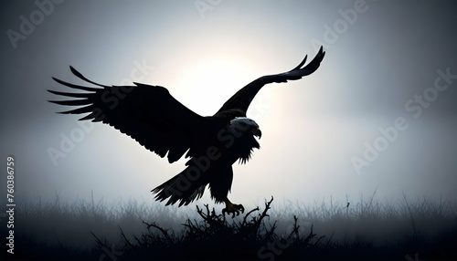 Eagle Silhouette Upscaled 73 © Samreen