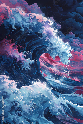 Waves paint