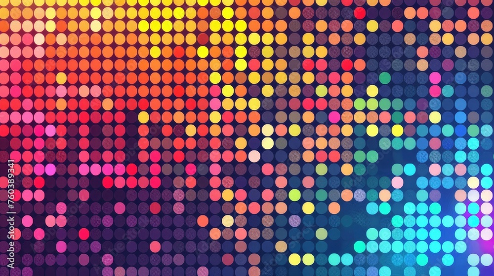 Colorful pixel dots mosaic background