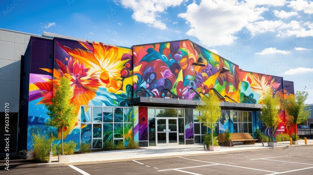 Fototapeta premium inventory company warehouse building illustration supply facility, receiving organization, management operations inventory company warehouse building