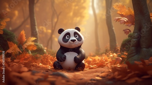panda in the forest