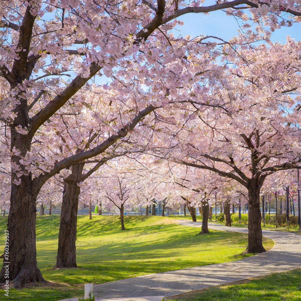 Obraz premium 봄길의 벗꽃