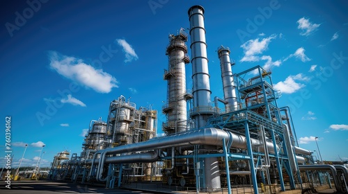 facility power chemical plant illustration industry manufacturing, process operation, technology efficiency facility power chemical plant