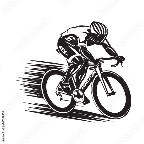 Fototapeta Naklejka Na Ścianę i Meble -  Bike Race Logo Stock Vector