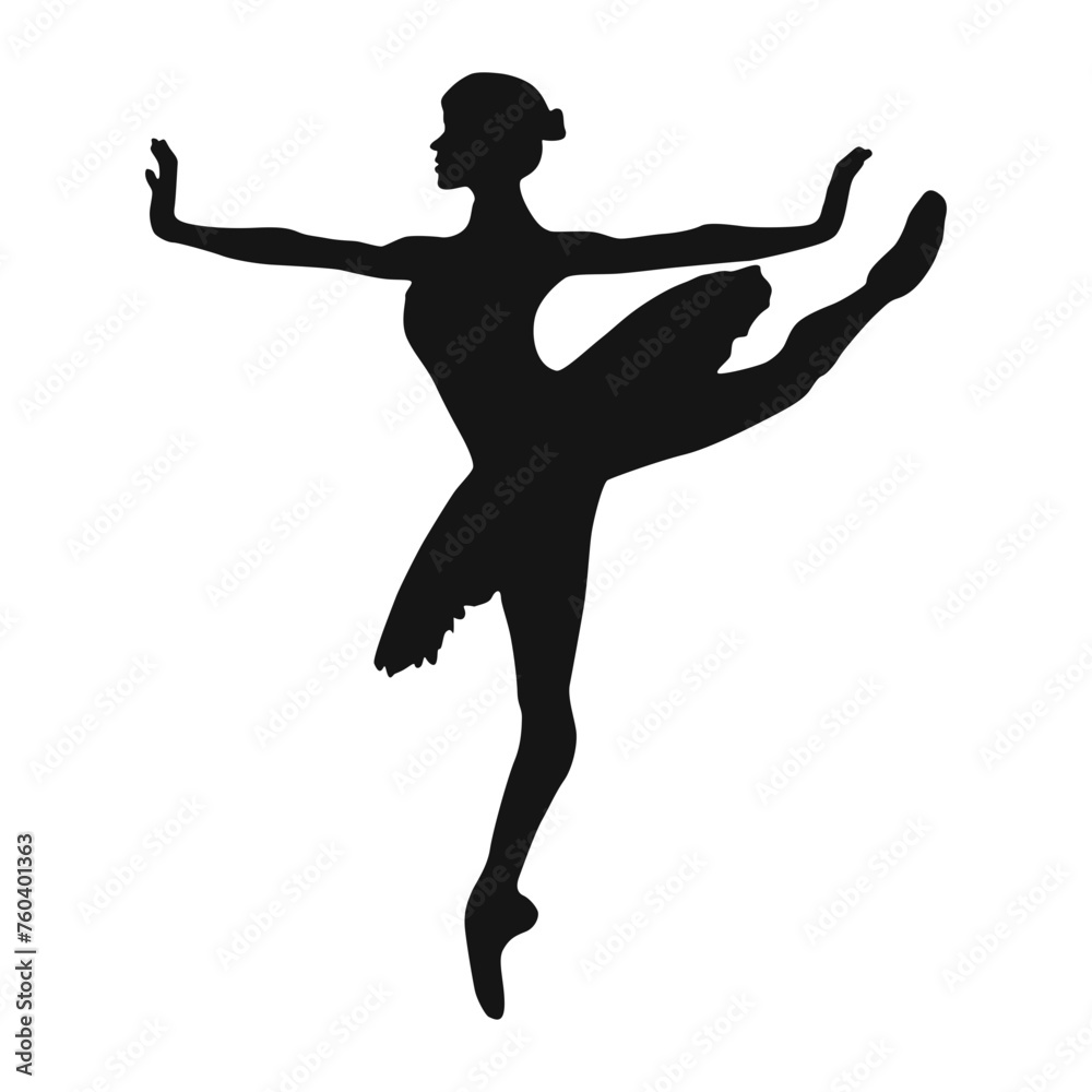 Woman Ballet Silhouette