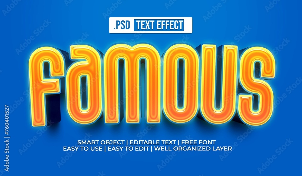 Famous Text Style Effect