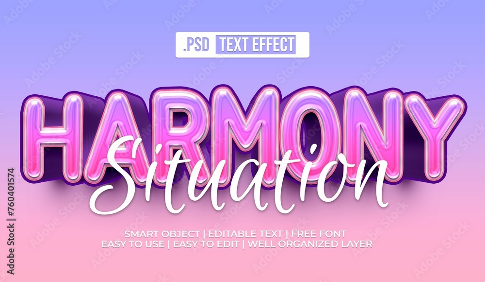 Harmony Text Style Effect