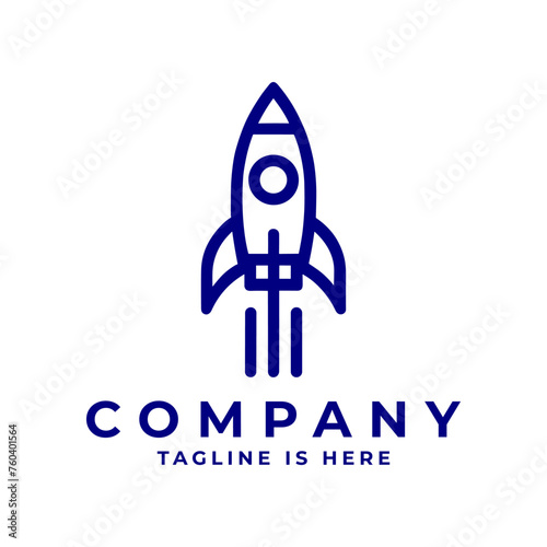 Rocket logo: Symbolizes innovation, speed, and progress, reflecting a dynamic and futuristic brand identity.