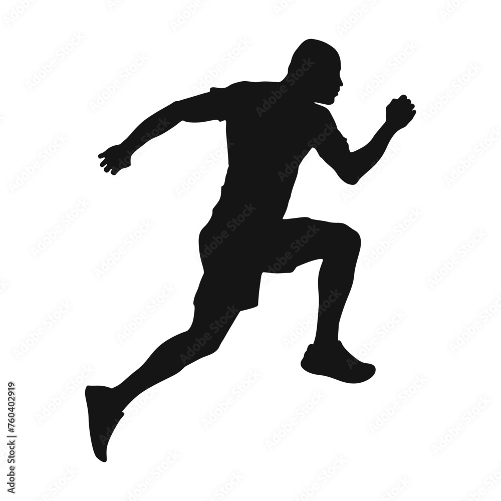 Man Running Silhouette