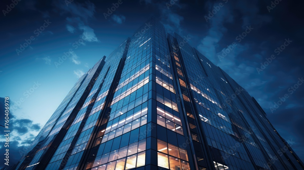 Naklejka premium urban high office building illustration city glass, design construction, business corporate urban high office building