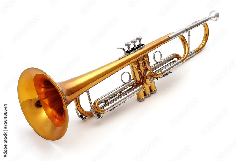 Obraz premium Trumpet isolated