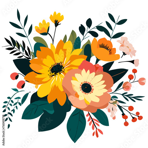 A beautiful bouquet of flowers from nature.