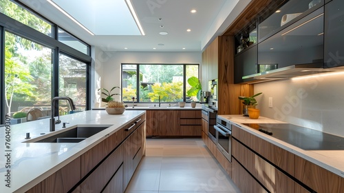 Ethically Produced Contemporary Kitchen Design with Innovative Gadgetry and Sleek Aesthetics © Rudsaphon