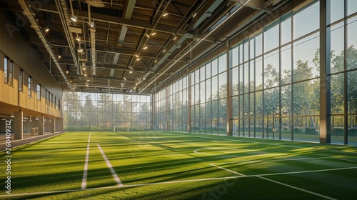 Indoors tennis court 