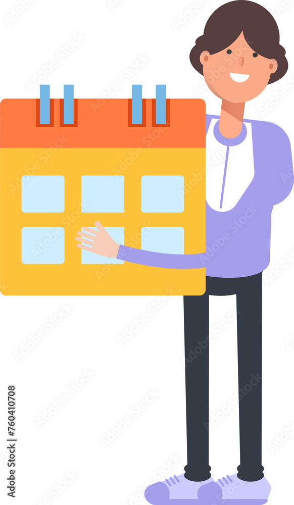 Woman Character Holding Calendar
Woman Character Holding Calendar