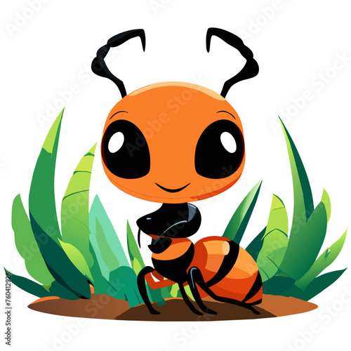 A microscopic ant scurries over a leaf, its tiny legs carrying it through the vast expanse of nature.
