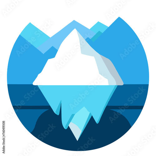 A miniature iceberg floats serenely in the icy waters, its pristine surface resembling a sculpted work of art.