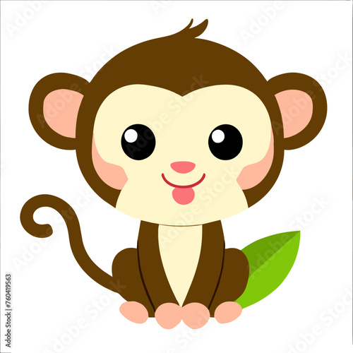 A little monkey with big eyes looks curiously at the camera.