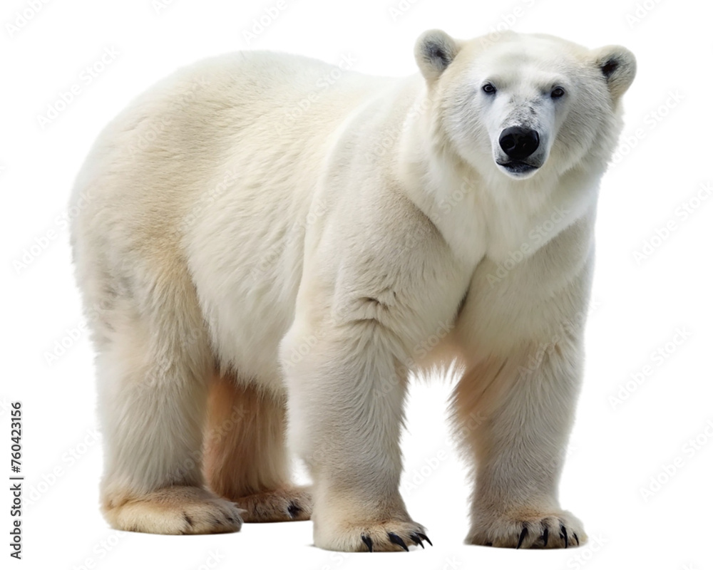 Fototapeta premium Polar bear. isolated on transparent background.