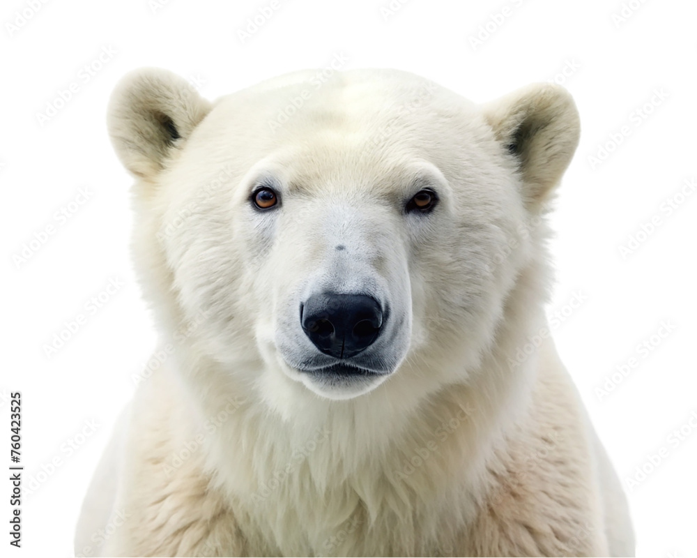 Polar bear. isolated on transparent background.