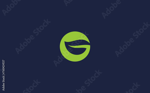 letter g with leaf logo icon design vector design template inspiration