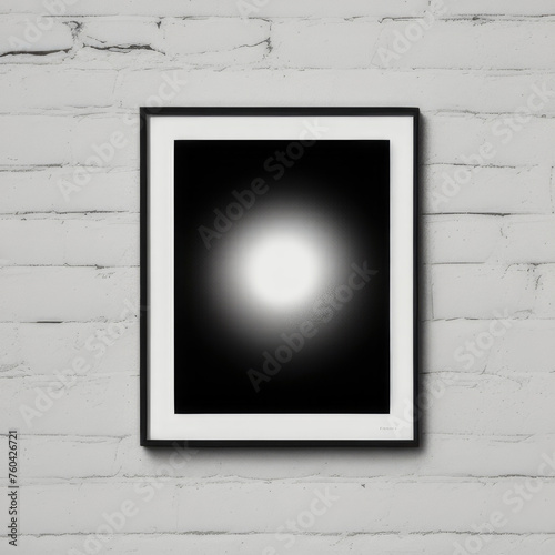 wall art mockup, frame mockup on a white wall , summer collection