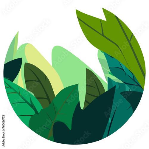 The verdant leaves of nature dance in the gentle breeze.
