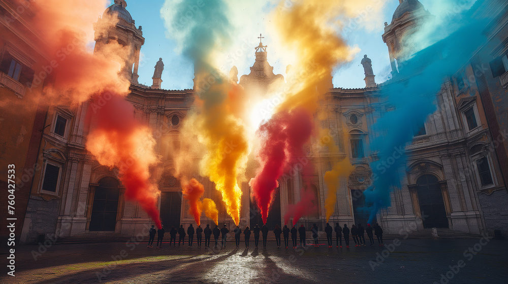 Colorful festive joy. Colorful festive joy.