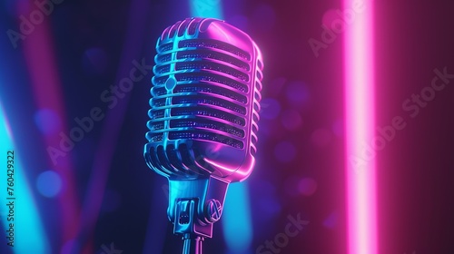 Neon microphone