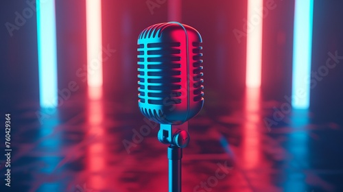 Neon microphone