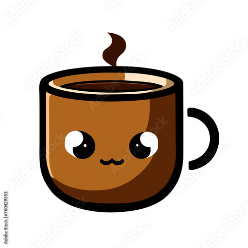 A steaming cup of coffee awaits a caffeine boost in the morning.