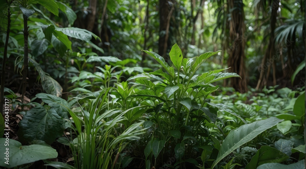 green herbs picture in the forest green herbs picture in the forest