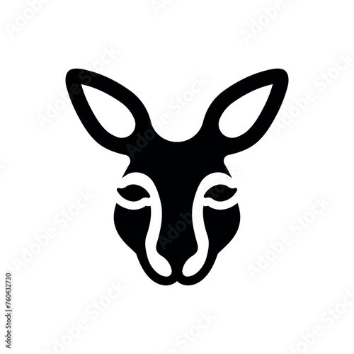 kangaroo icon vector illustration photo