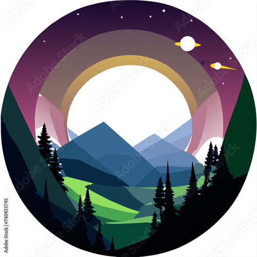 A vast expanse of night sky dotted with twinkling stars and a lone tree silhouetted against the horizon.