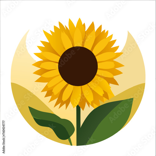 Golden sunflowers bloom in abundance amidst lush greenery, creating a vibrant and serene natural tapestry.
