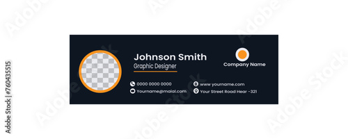Elegant Corporate Minimal email signature Flat Mail template or email footer and personal Business Mobile Corporate EMAIL signature design
