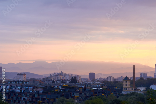 City of Ljubljana, capital of Slovenia, Europe.